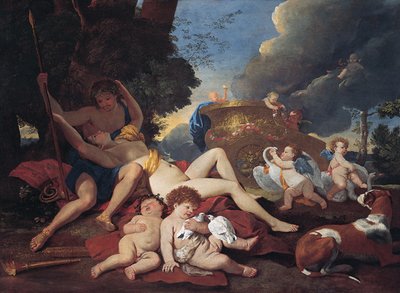 Venere e Adone da Nicolas Poussin